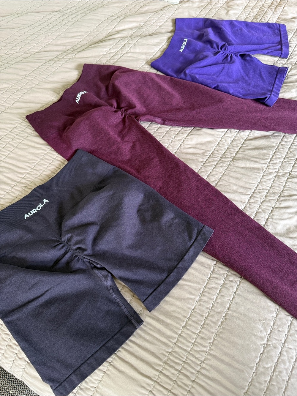 Woman’s  Bike Shorts & Leggings Purple, Maroon, burgundy